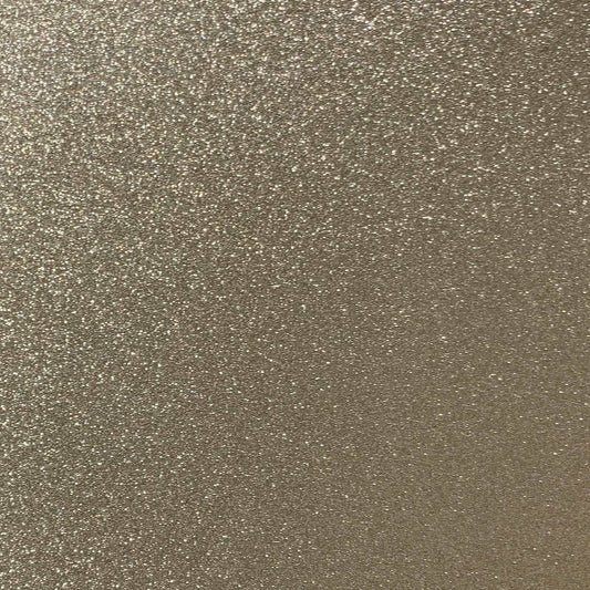 Close-up of champagne gold glitter cardstock with a shimmering finish.