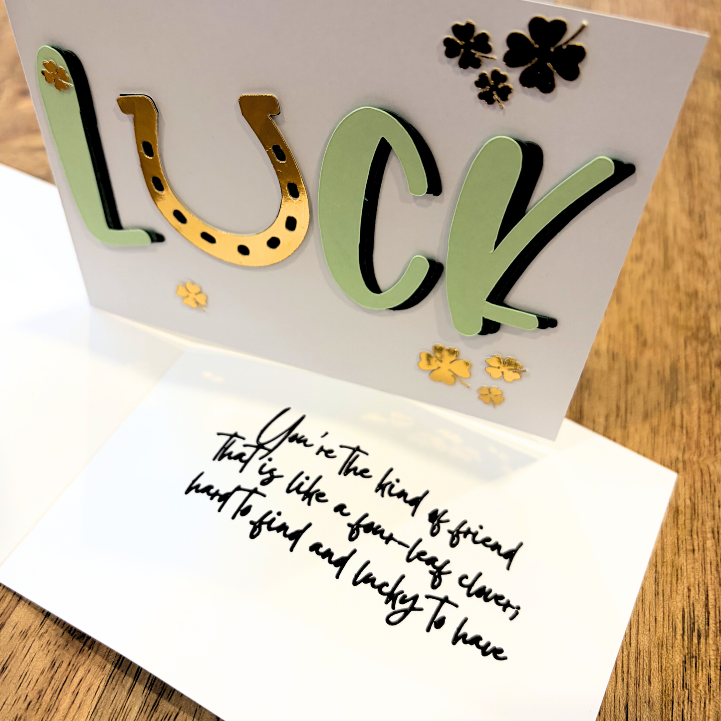 Lucky Card SVG File | Digital Download | For Cricut, Silhouette Or Any Craft Cutting Machine