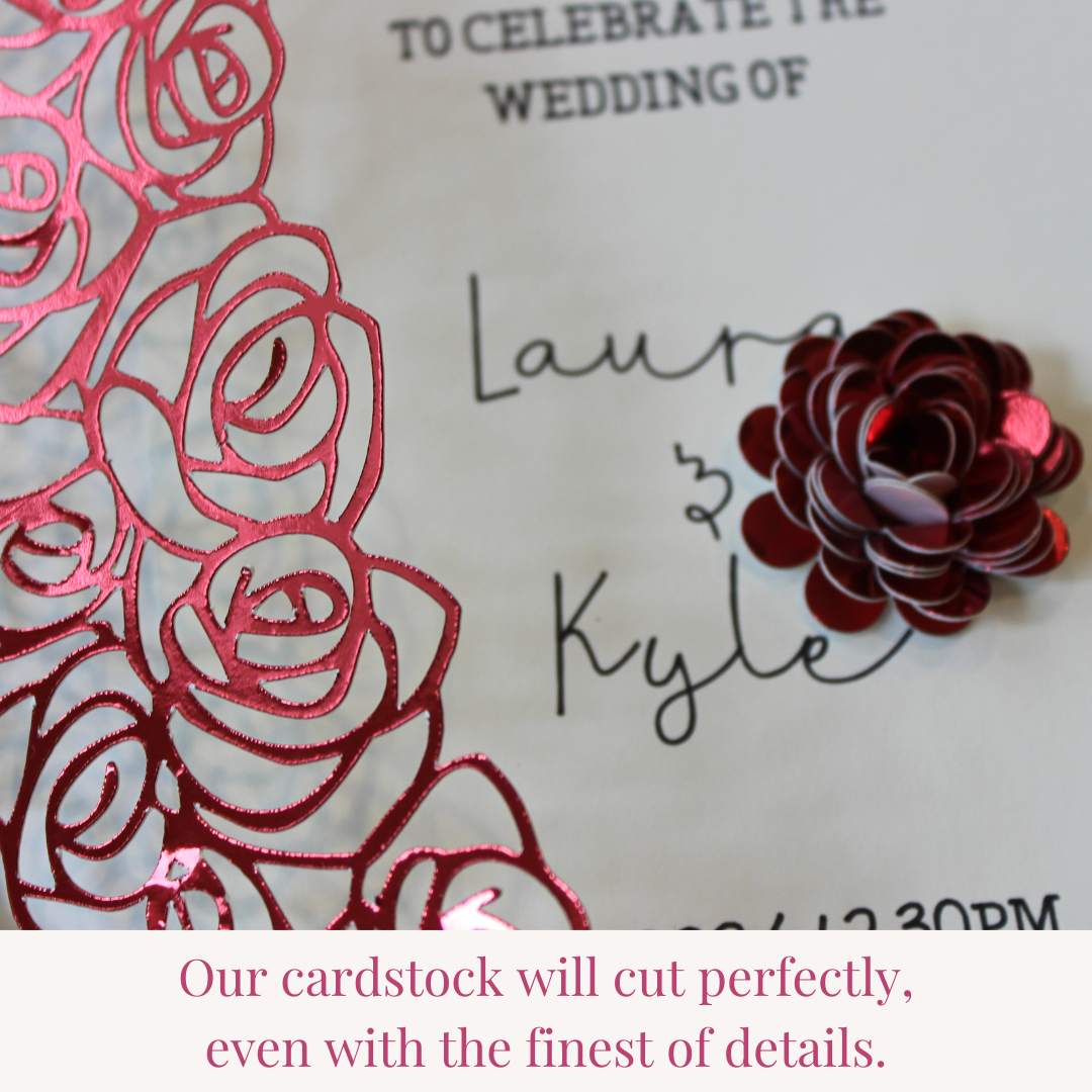 Red Mirror Cardstock - 10 pack