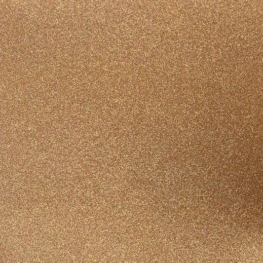 A close-up image of rose gold glitter cardstock with a shimmering finish.