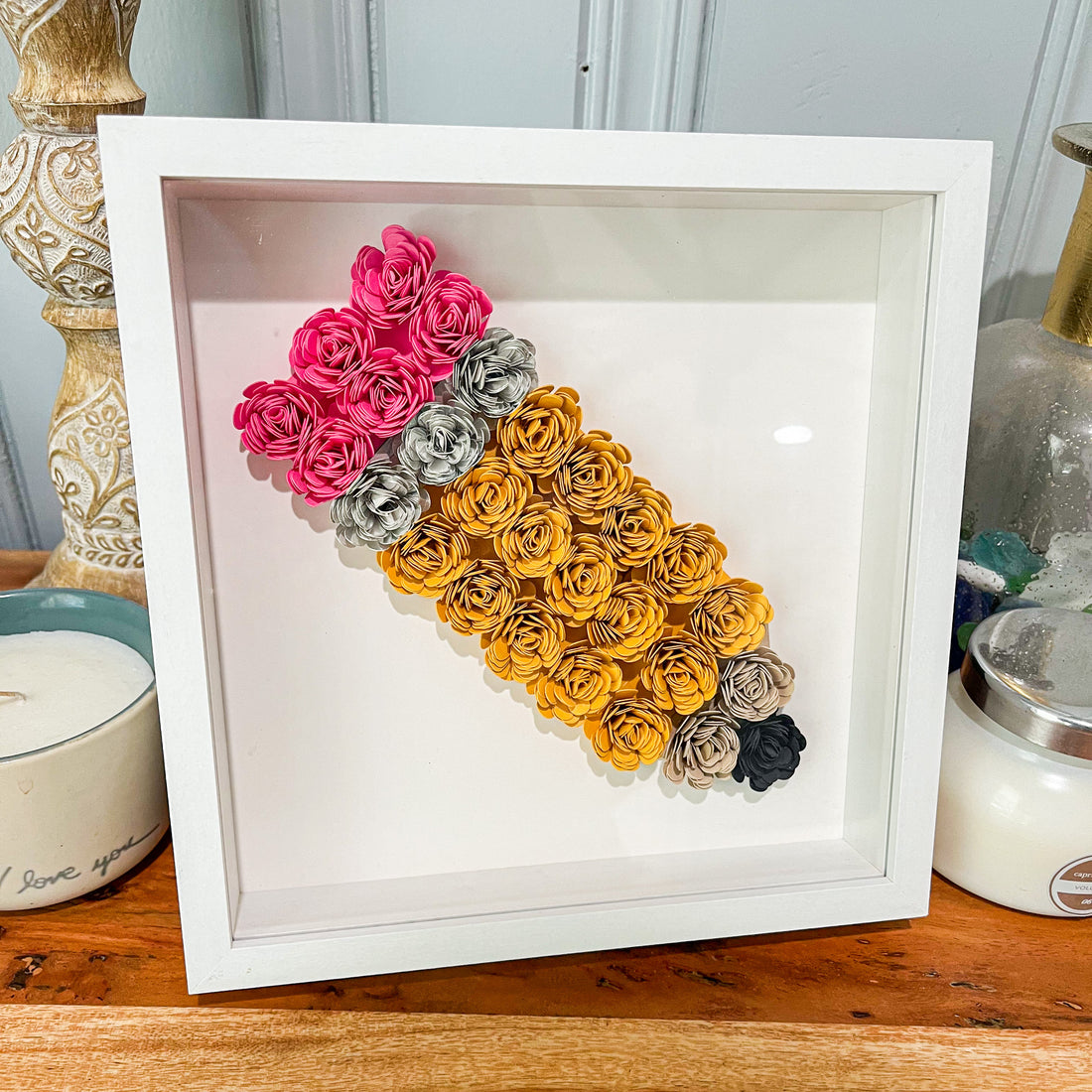 Pencil 3D Shadow box - featuring new cardstock colors!