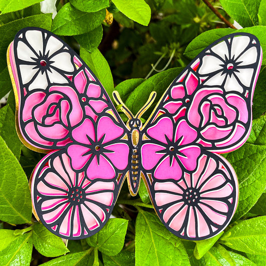 intricate butterfly cardstock cutout