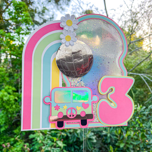 Groovy Shaker Cake Topper