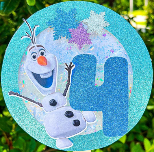 Water Holding Snow Globe Cake Topper