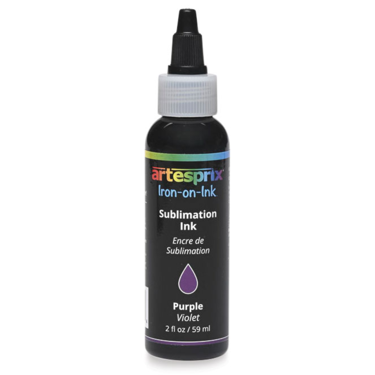 Artesprix purple sublimation ink, 2 oz bottle of Iron-on-Ink