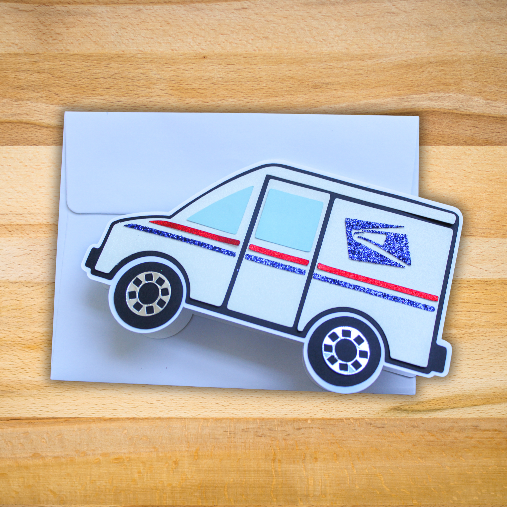 USPS Mail Truck Card - SVG download - Digital Download - CelebrationWarehouse