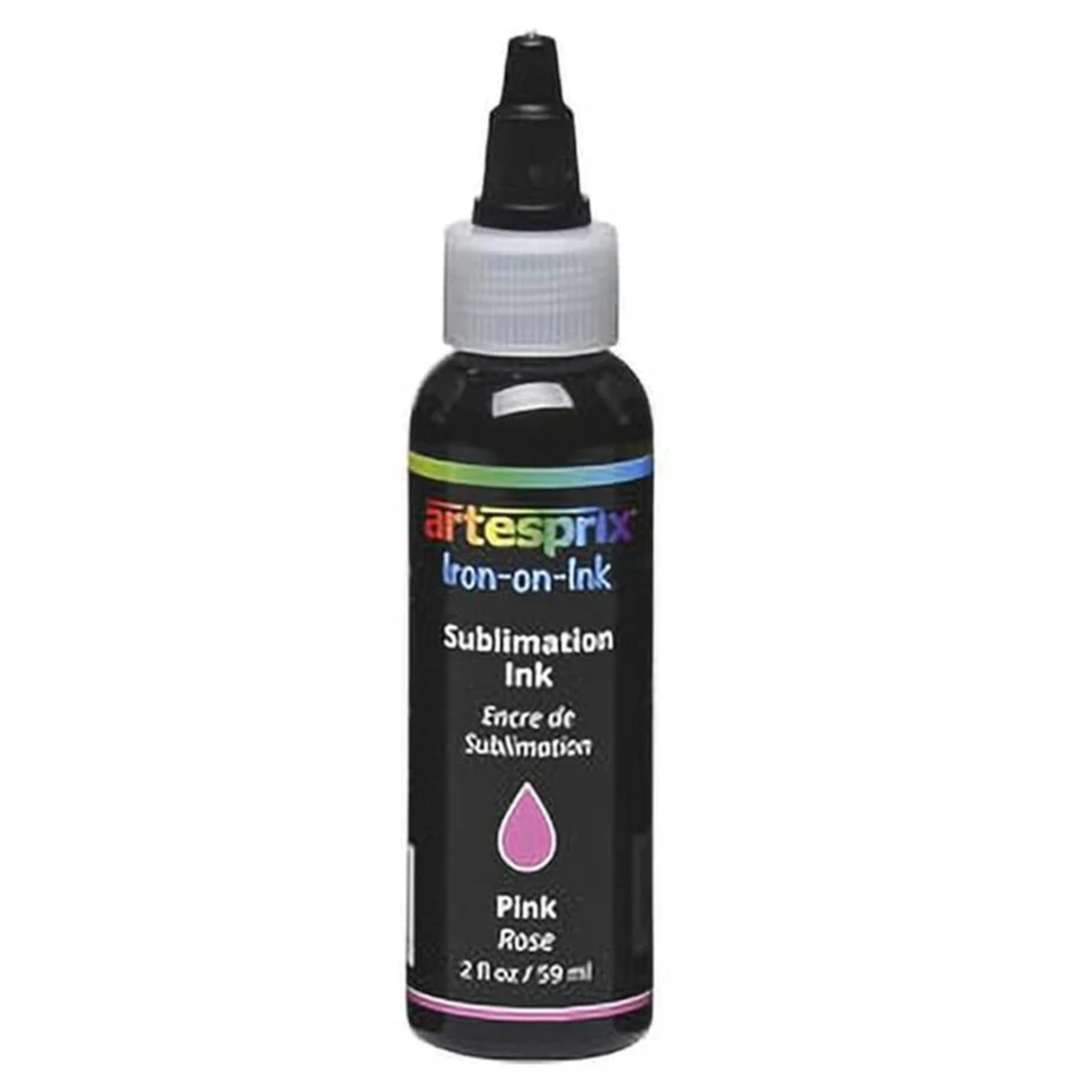Artesprix pink sublimation ink, 2 oz bottle of Iron-on-Ink