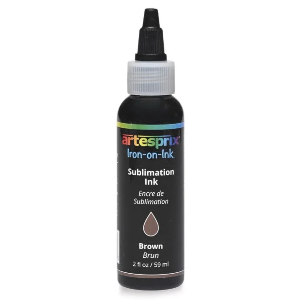 Artesprix brown sublimation ink, 2 oz bottle of Iron-on-Ink