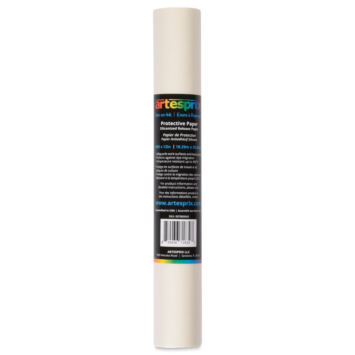 Artesprix sublimation protective paper roll, 12 inches by 15 feet