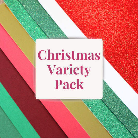 Christmas Cardstock Variety Pack - 12"x12" - 9 Sheets of Cardstock