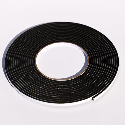 5 meter roll of black foam tape, 3mm thick and 5mm wide, for dark cardstock crafts