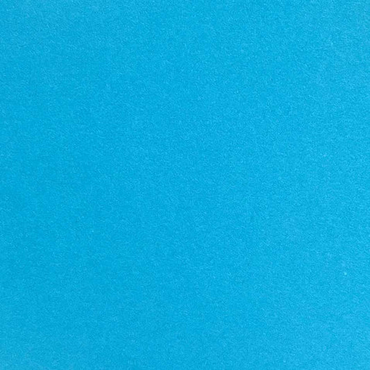 A single sheet of cerulean blue cardstock paper with a smooth finish.