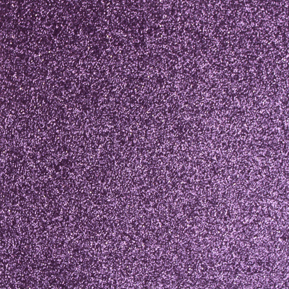 A close-up image of Grape Purple glitter cardstock showing the texture and the shiny surface with white paper backing.