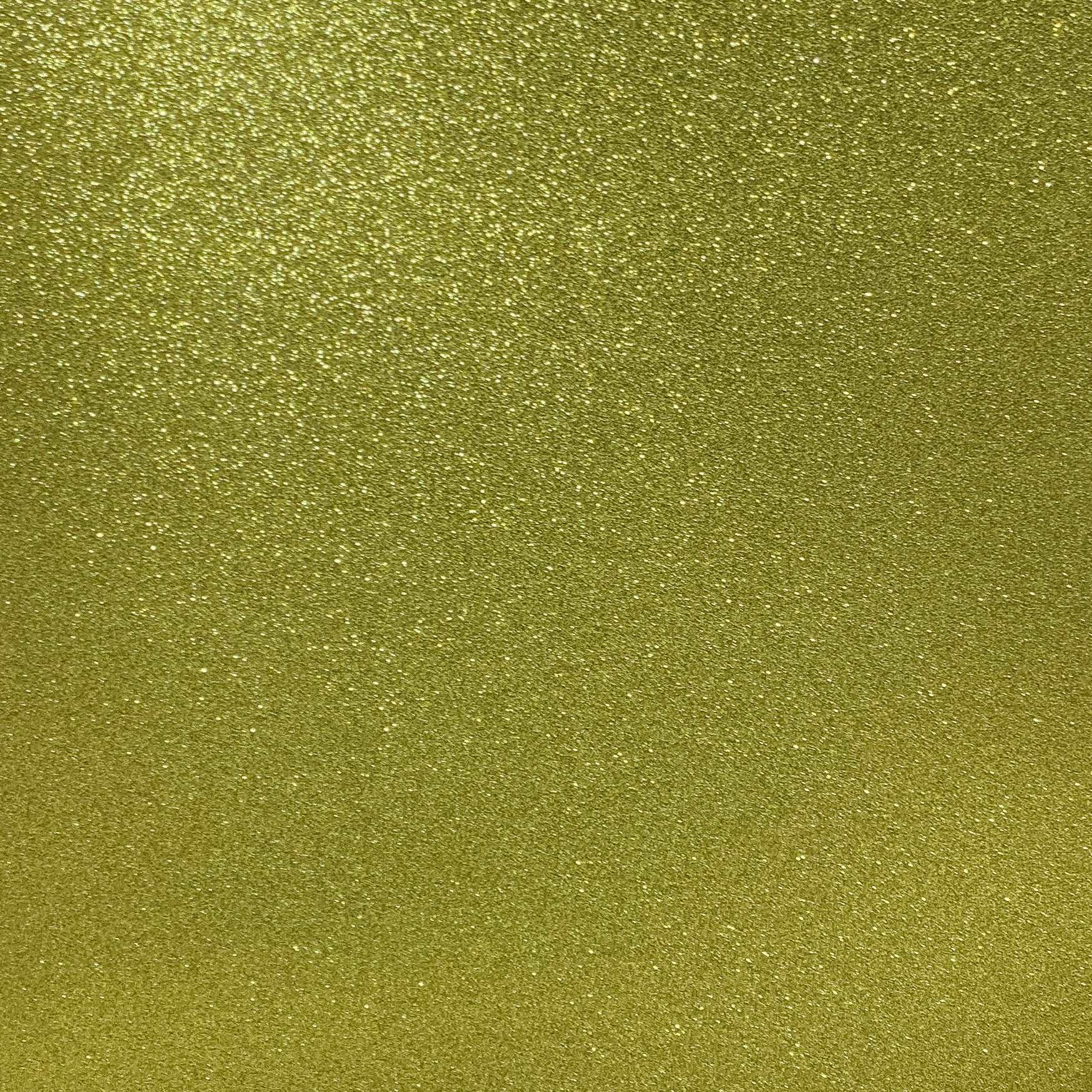 A close-up image of lemon yellow glitter cardstock with a shimmering finish.
