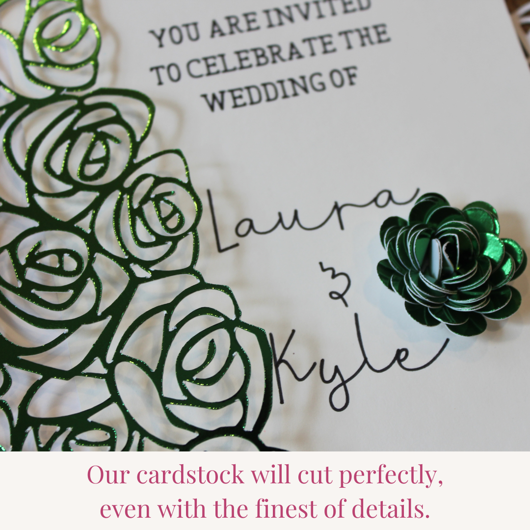 Green Mirror Cardstock - 10 pack