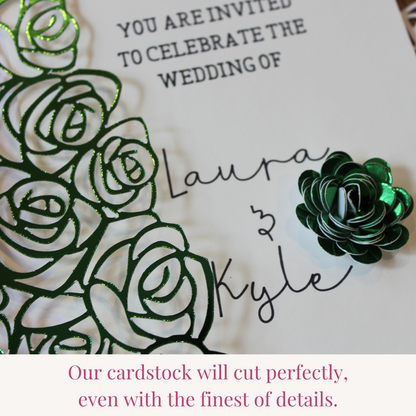 Green Mirror Cardstock - 10 pack