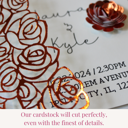 Orange Mirror Cardstock - 10 pack