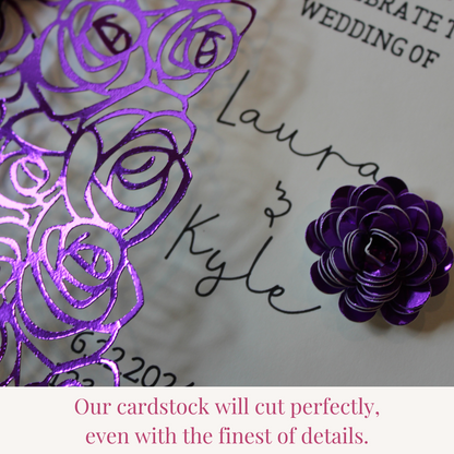 Purple Mirror Cardstock - 10 pack
