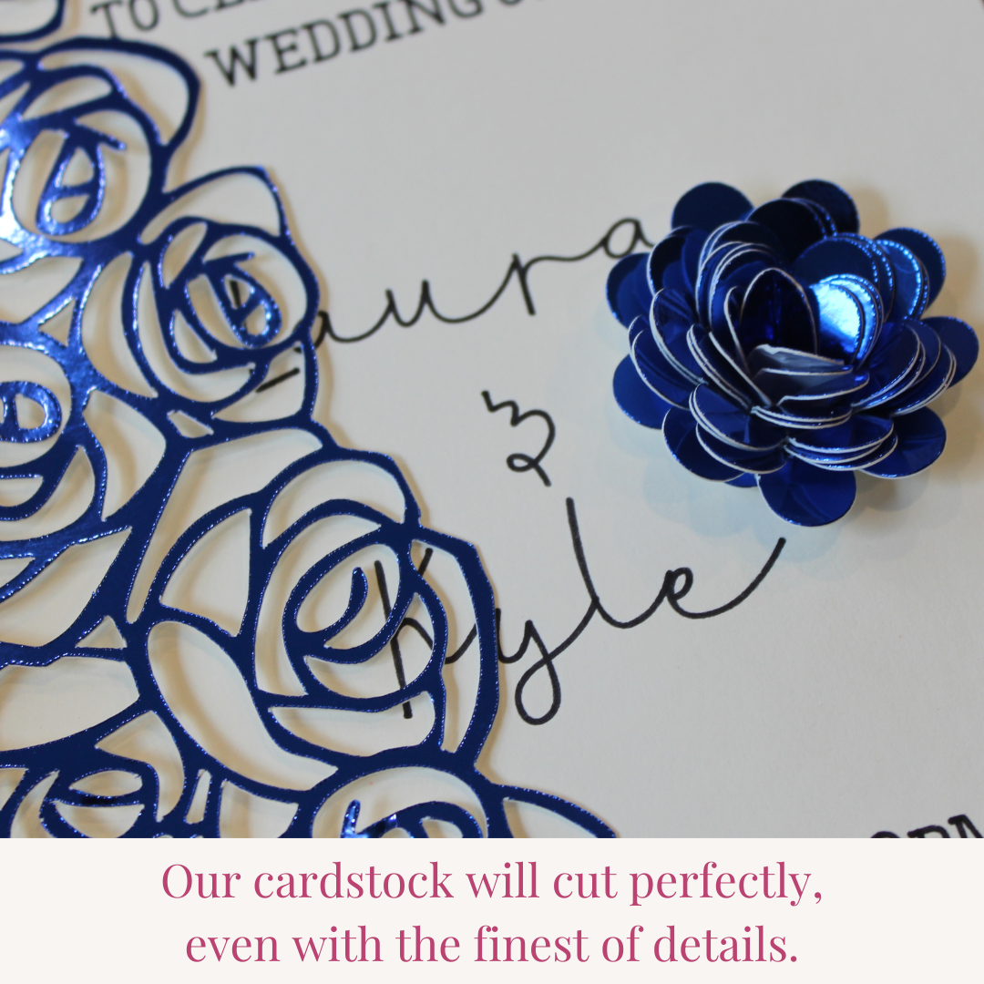 Royal Blue Mirror Cardstock - 10 pack