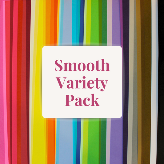 Smooth Cardstock Variety Pack - 12"x12" - 52 Sheets of Cardstock
