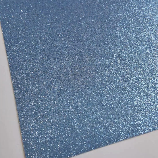 cinderella blue glitter cardstock, shedfree color swatched  — durable, acid-free cardstock for die-cutting, scrapbooking, and crafts