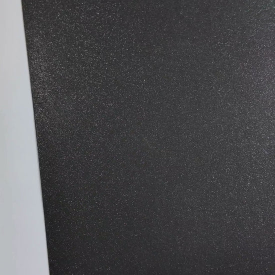 Black glitter cardstock, shedfree color swatched  — durable, acid-free cardstock for die-cutting, scrapbooking, and crafts
