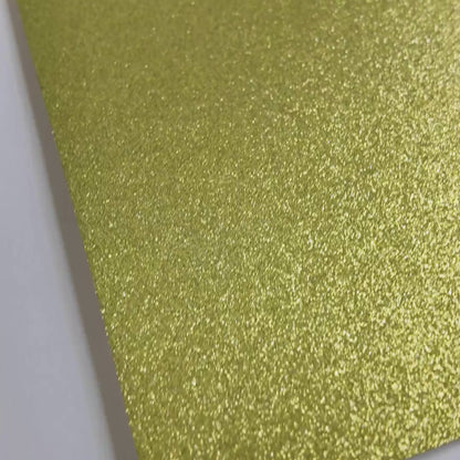 lemon yellow glitter cardstock, shedfree color swatched  — durable, acid-free cardstock for die-cutting, scrapbooking, and crafts
