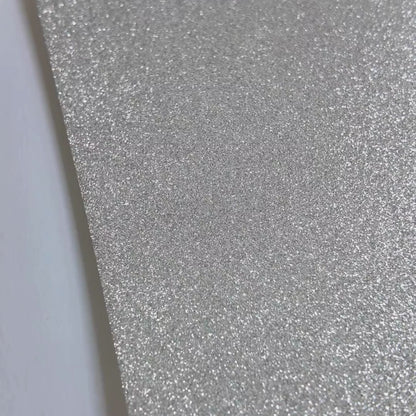silver glitter cardstock, shedfree color swatched  — durable, acid-free cardstock for die-cutting, scrapbooking, and crafts