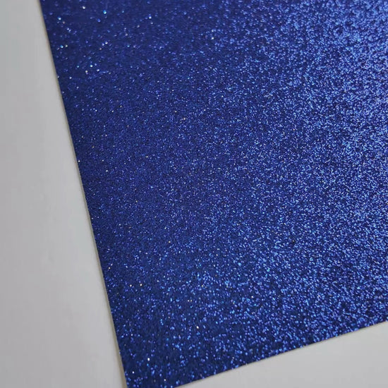dark navy blue glitter cardstock, shedfree color swatched  — durable, acid-free cardstock for die-cutting, scrapbooking, and crafts
