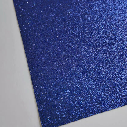 dark navy blue glitter cardstock, shedfree color swatched  — durable, acid-free cardstock for die-cutting, scrapbooking, and crafts