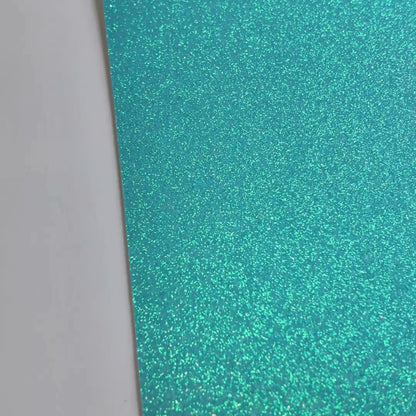 bright blue glitter cardstock, shedfree color swatched  — durable, acid-free cardstock for die-cutting, scrapbooking, and crafts