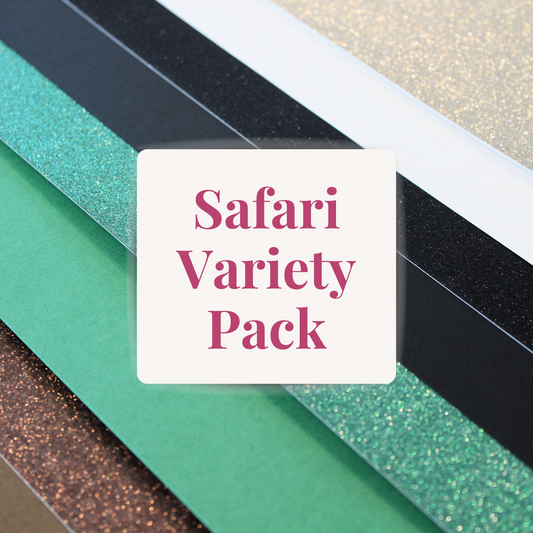 Safari Cardstock Variety Pack - 12"x12" - 8 Sheets of Cardstock