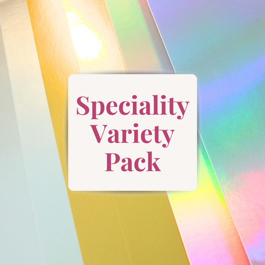Speciality Cardstock Variety Pack - 12"x12" - 6 Sheets of Cardstock