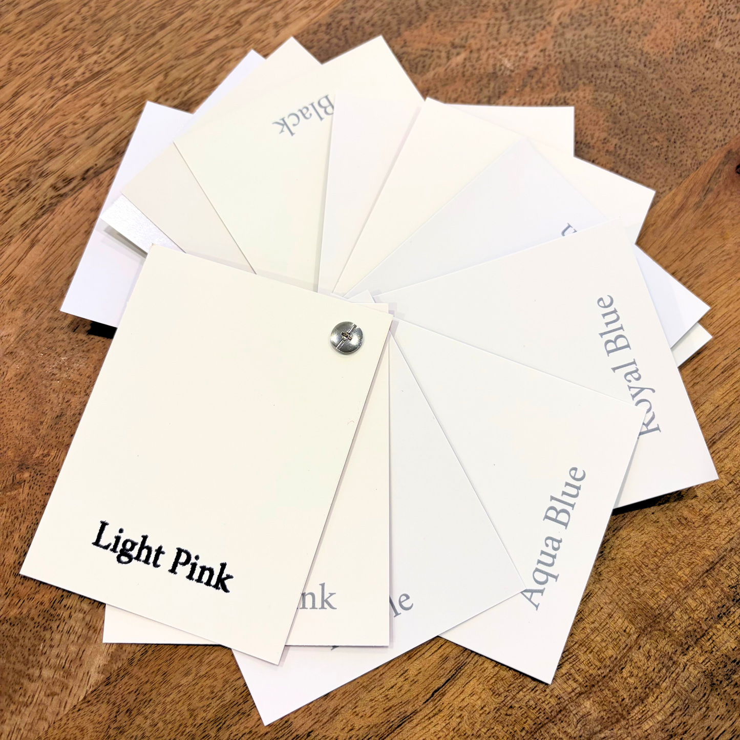 Speciality Cardstock Swatch Book - 3x4" swatches of all colors available