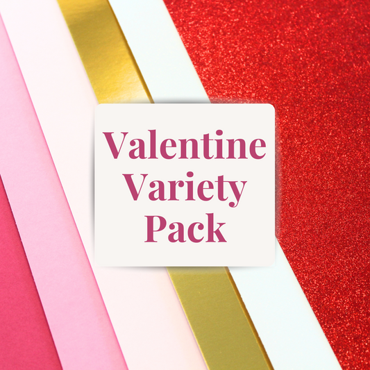 Valentine Cardstock Variety Pack - 12"x12" - 6 Sheets of Cardstock